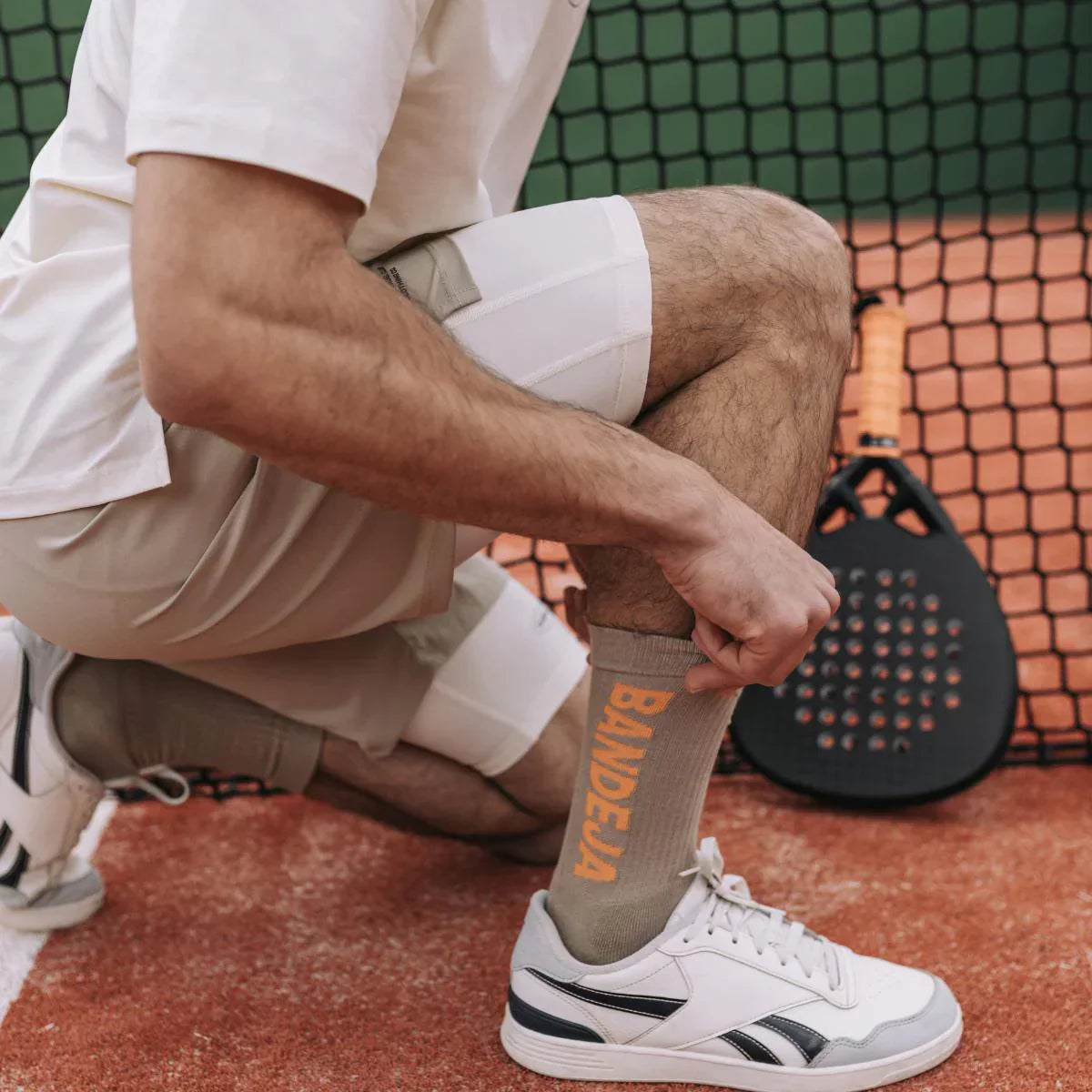 Cuera Padel Crew Strømper (2-pak, sand)