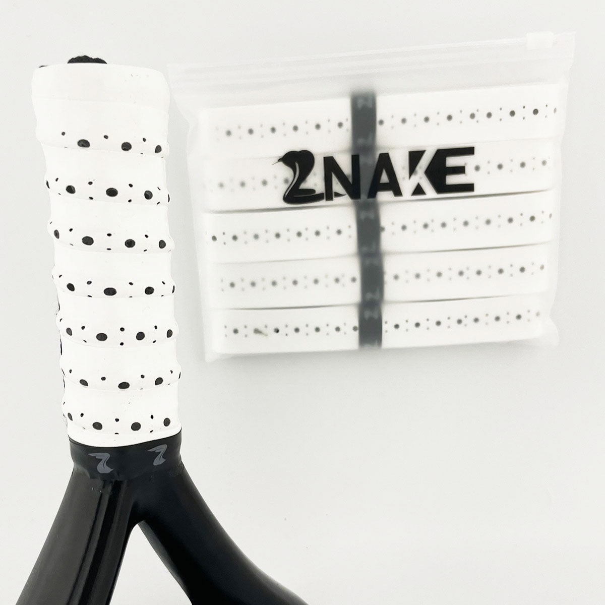Znake Viper Sticky Padel Overgrips (5 pcs, White)