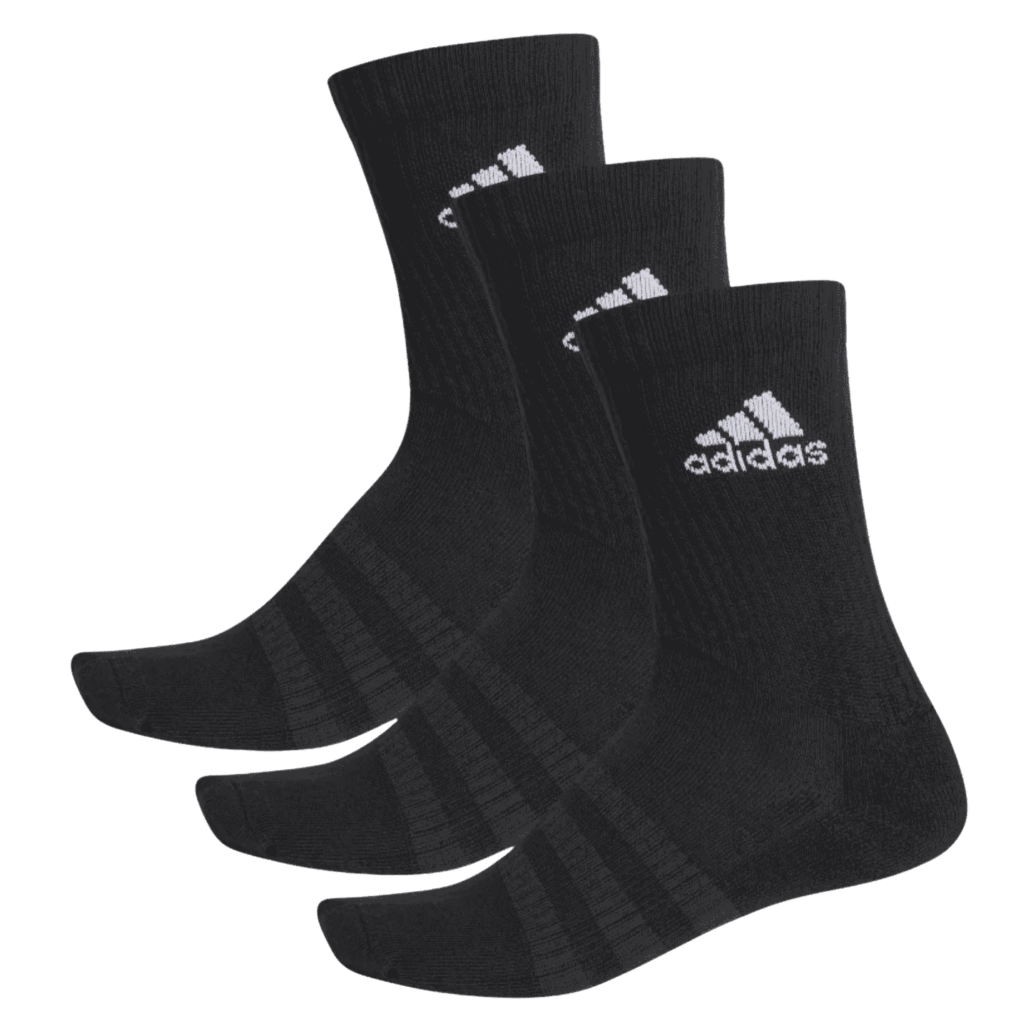 Adidas Cushioned Crew Strumpor (3-pack, Black) - Mypadellife.se