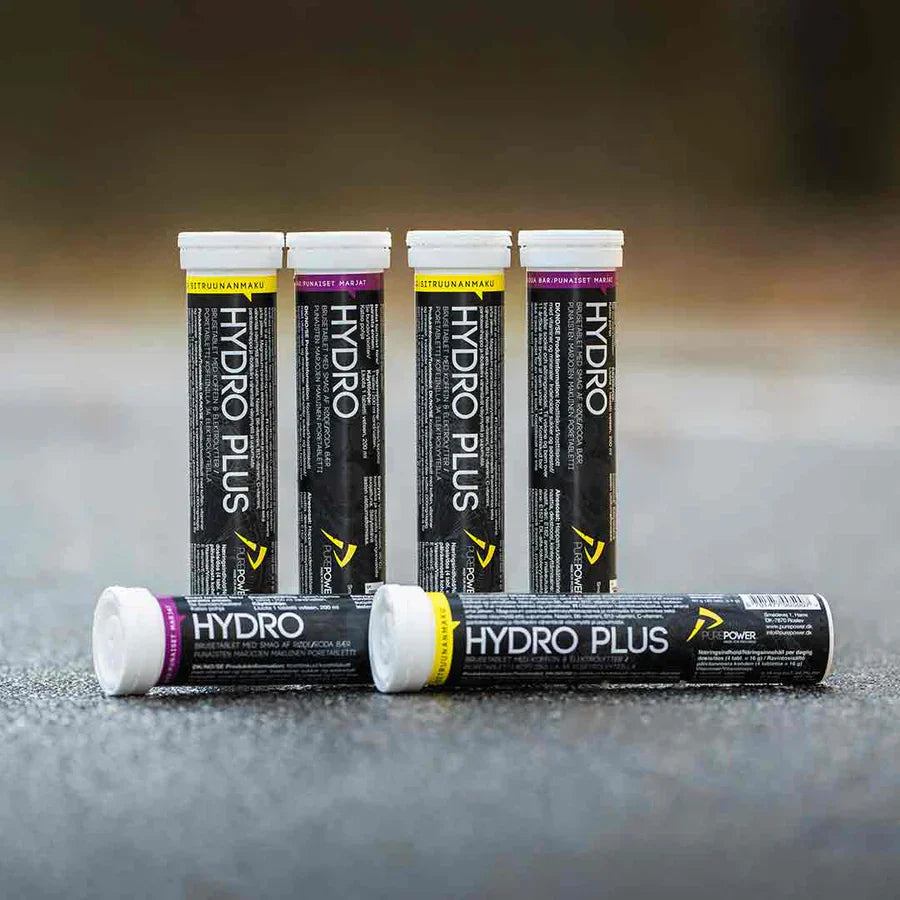 PurePower HydroTabs Elektrolyter – Smak av Röda Bär (1 rör med 20 tabletter)