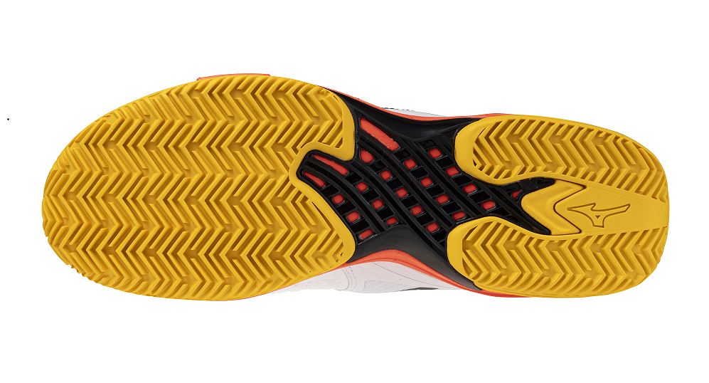 Mizuno Wave Exceed Tour 6 CC (U) (White/Fiery Coral 2/Citrus)