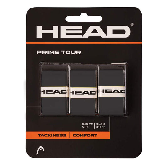 Head Prime Tour overgrip (3-pack, svart) padellife