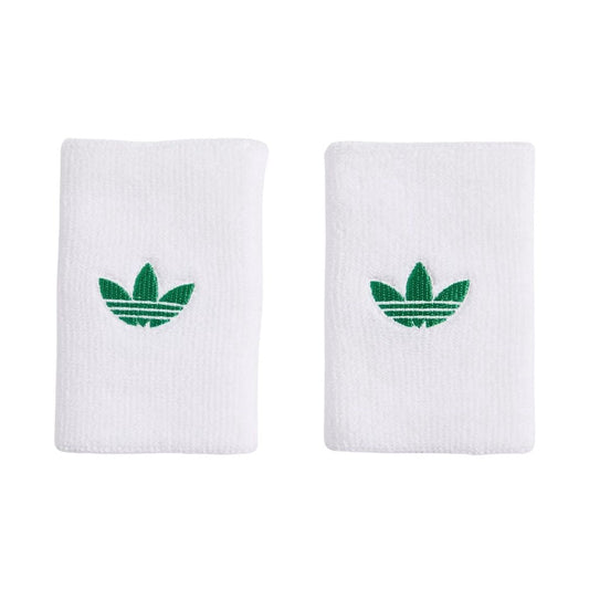 Adidas Originals Large Wristbands (2-Pack, White/Green)
