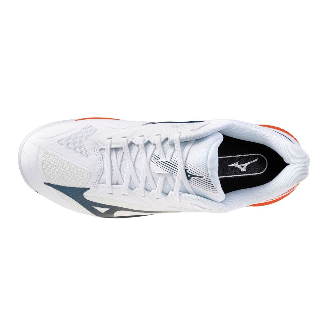 Mizuno Wave Exceed Court CC (U) (White/Insignia Blue/Orange) Skor