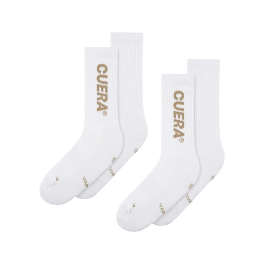Cuera Padelstrumpor (2-pack, White/Walnut)