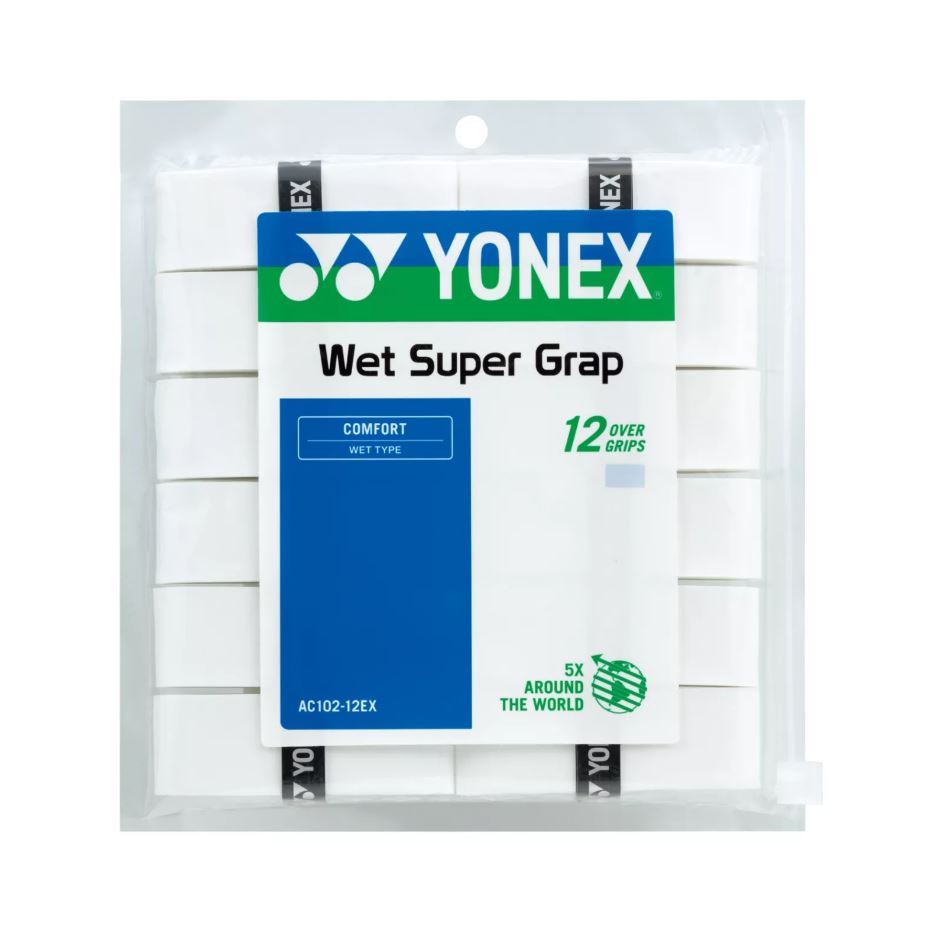 Yonex Wet Super Grap (12-pack, vit)