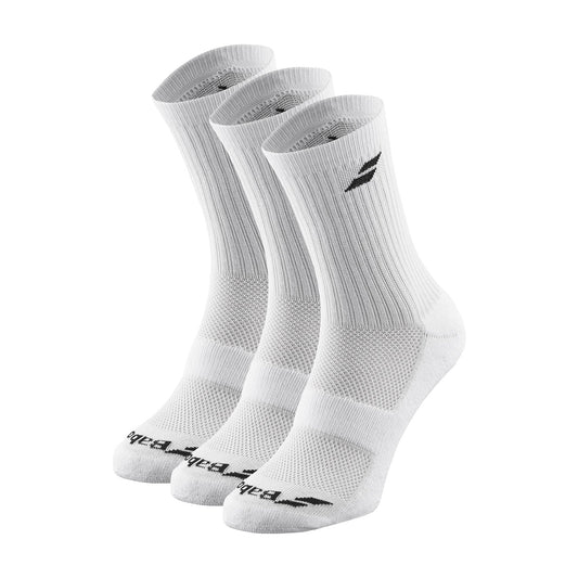 Babolat Logo Socks 3 Pairs White