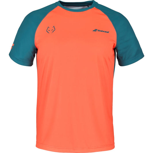 Babolat Crew Neck Tee Juan Lebron (Orange/Mörkblå)