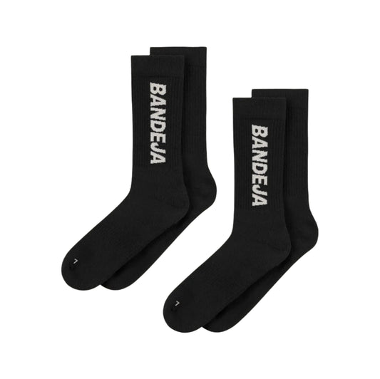 Cuera Padel Crew Socks (2-pack, Svart)