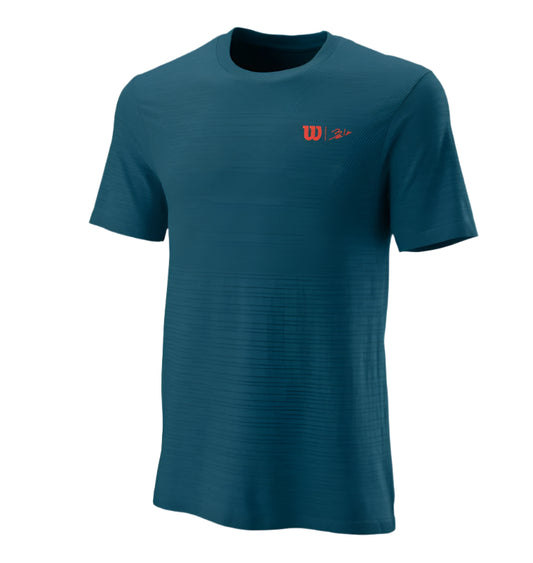 Wilson Bela Seamless Crew III T-Shirt (Mens, Blå Koral)