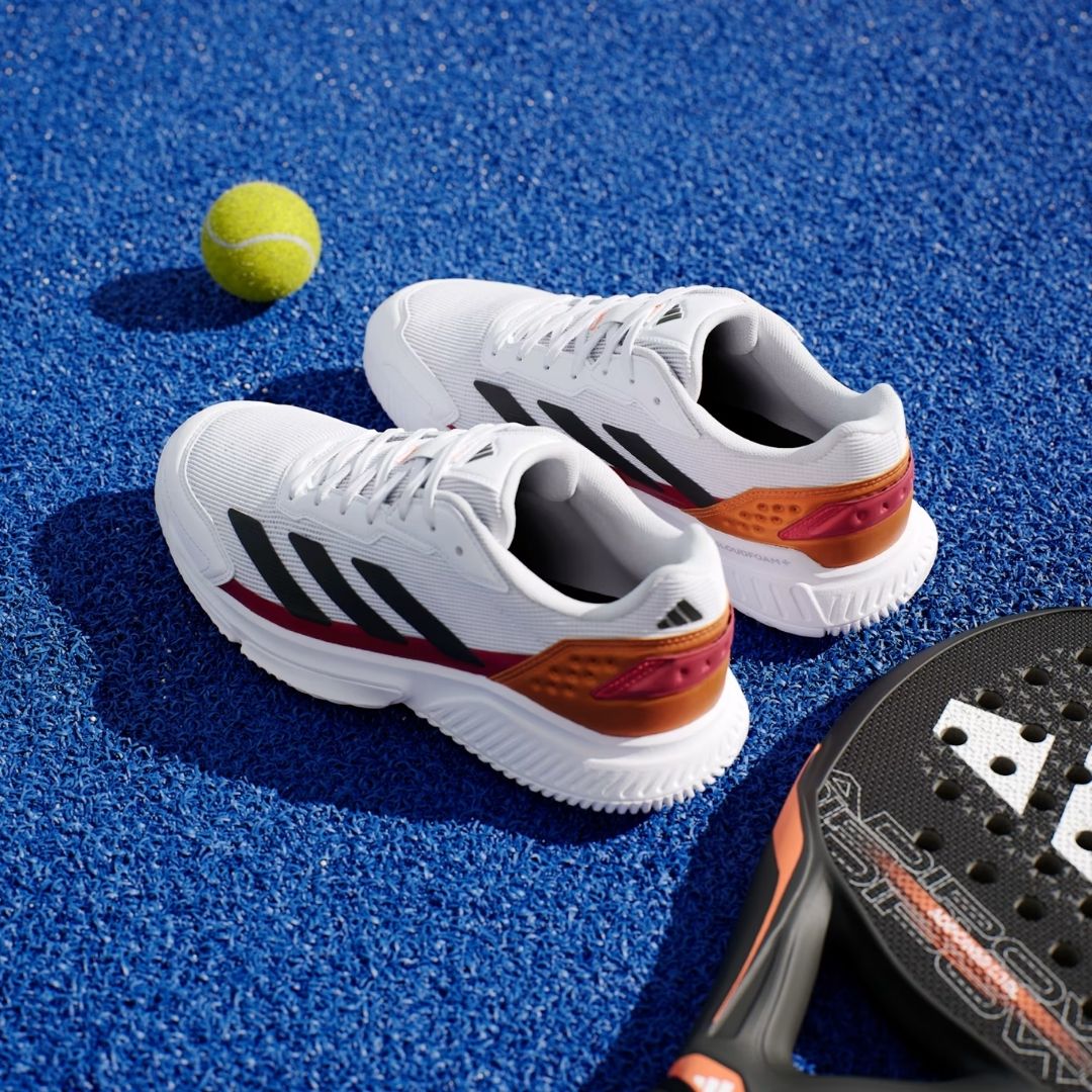 Adidas Courtquick Men (Cloud White/Core Black/Lucid Orange)
