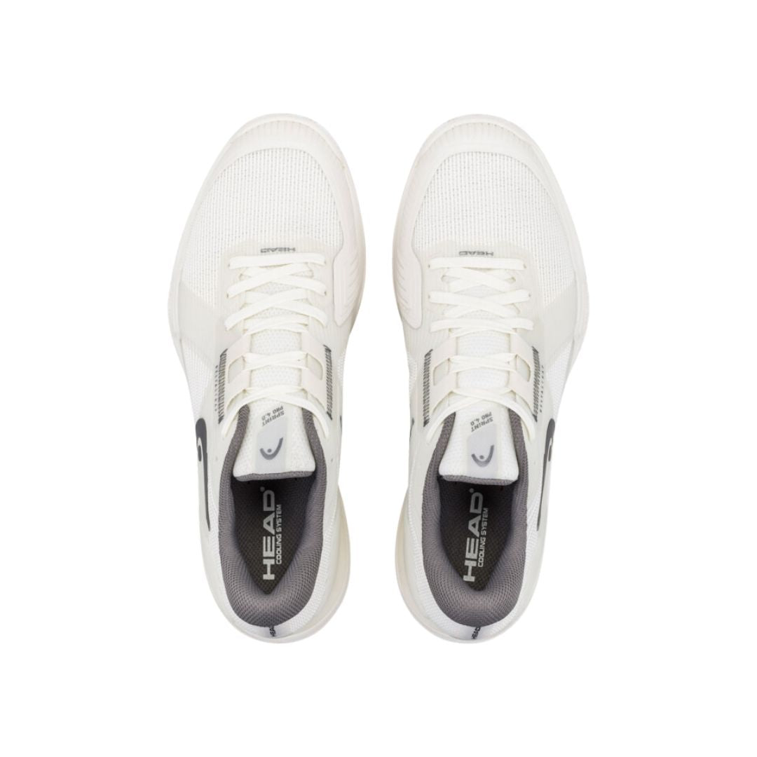 Head Sprint Pro 4.0 Clay Men (Chalk White/Dark Grey)