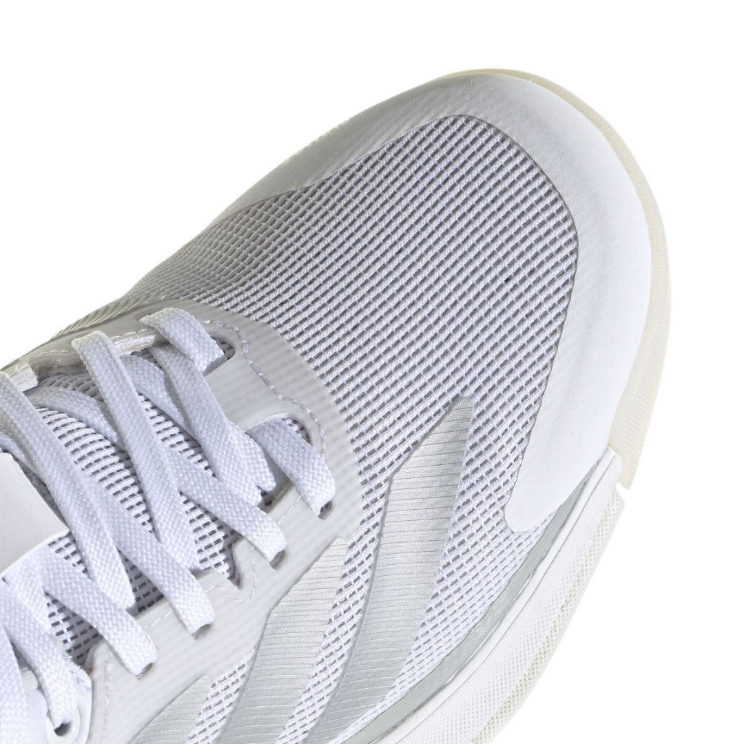 Adidas Crazyquick Boost Women Padelskor (Cloud White/Silver Metallic/Zero Metallic)