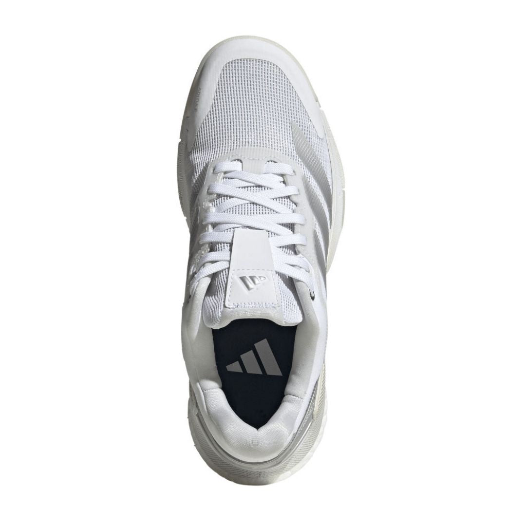 Adidas Crazyquick Boost Women Padelskor (Cloud White/Silver Metallic/Zero Metallic)