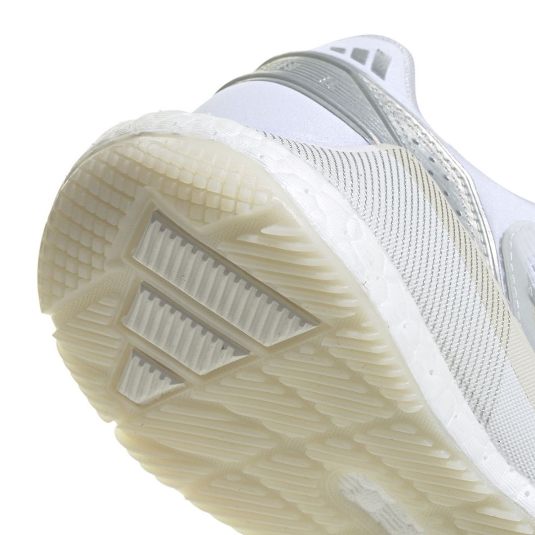 Adidas Crazyquick Boost Women Padelskor (Cloud White/Silver Metallic/Zero Metallic)