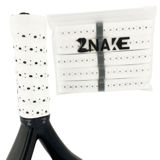 Znake Viper Sticky Padel Overgrips (5 st, Vit) padellife