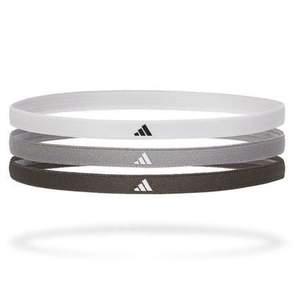 Adidas Hairbands (3-pak, White/Grey/Black) padellife