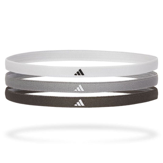 Adidas Hairbands (3-pak, White/Grey/Black) padellife