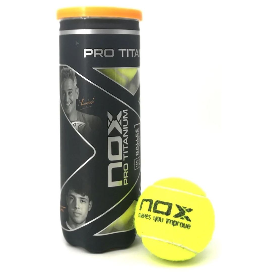 1 rör Nox Pro Titanium Padelbollar (3 st.) padellife
