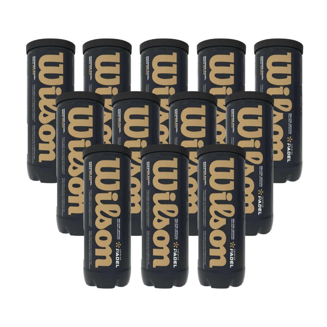 Paket med 12 rör Wilson Premier Speed Padel