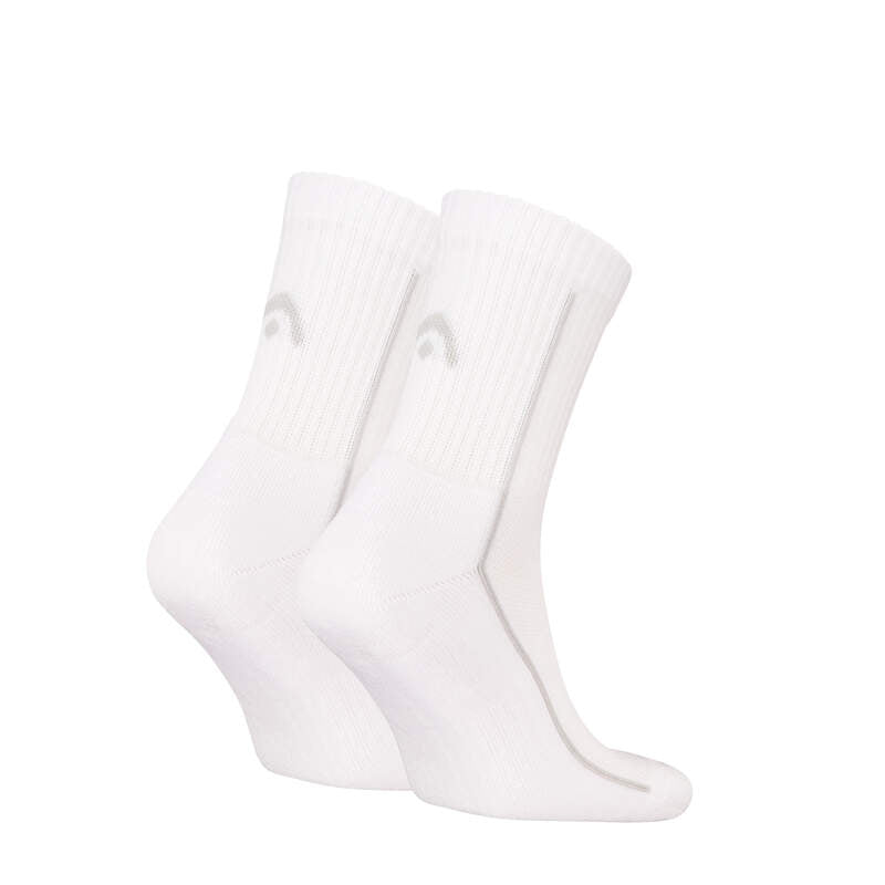 Head Performance Short Crew Tennissockor (2-pack, Vit)