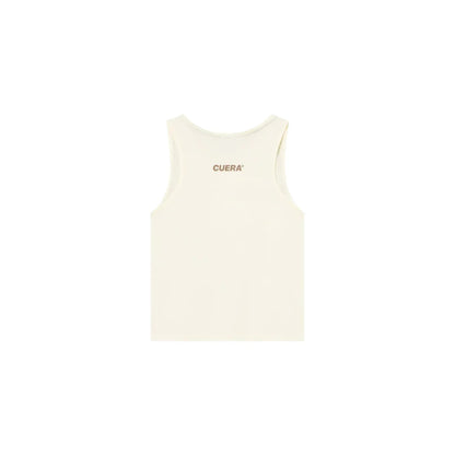 Cuera Oncourt Cropped Tank Top (Off White)