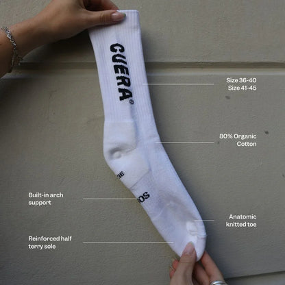 Cuera Padelstrumpor (White/Navy)