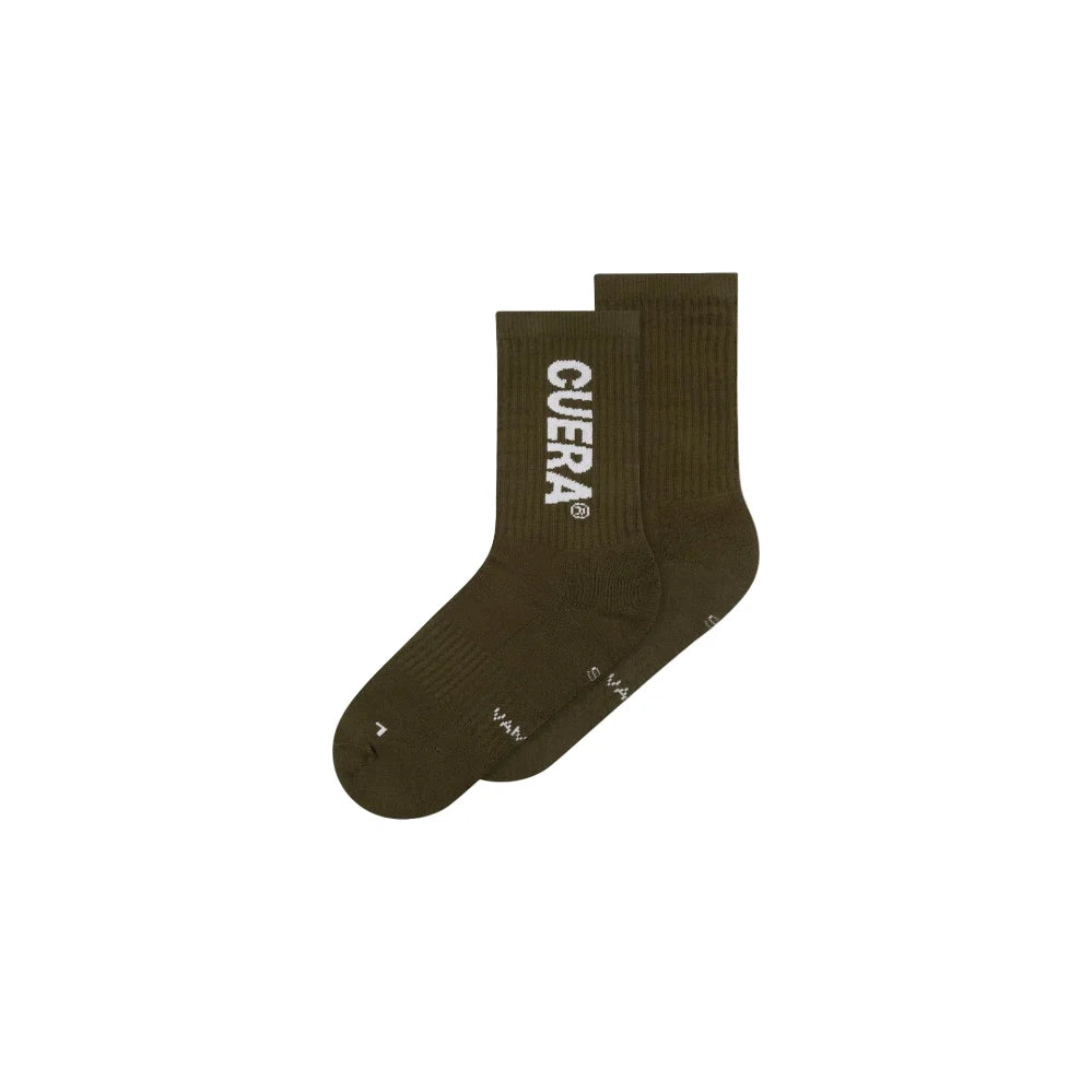Cuera Padelstrumpor (Army/White)