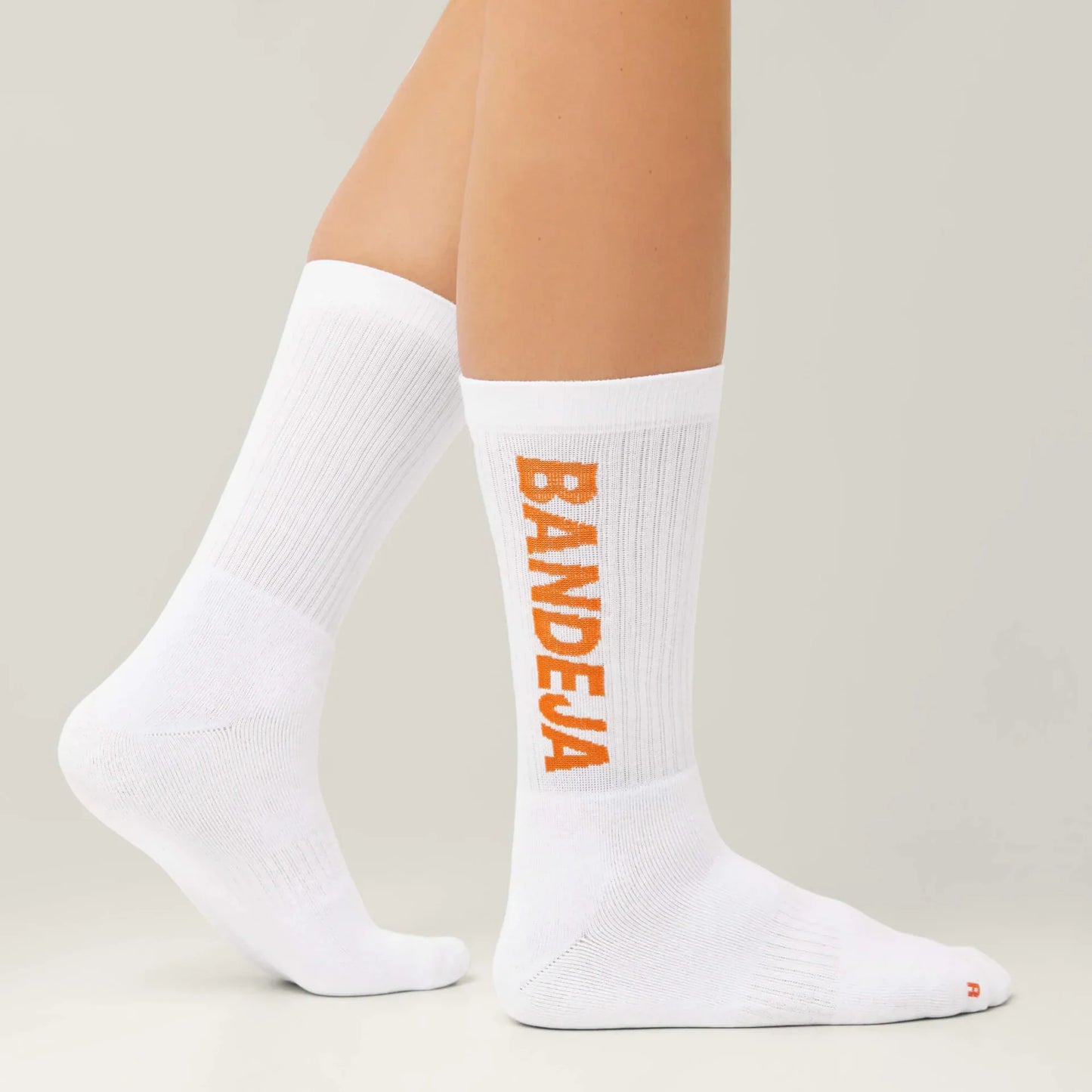 Cuera Bandeja Padel Strømper (2-Pak, Hvid/Orange)