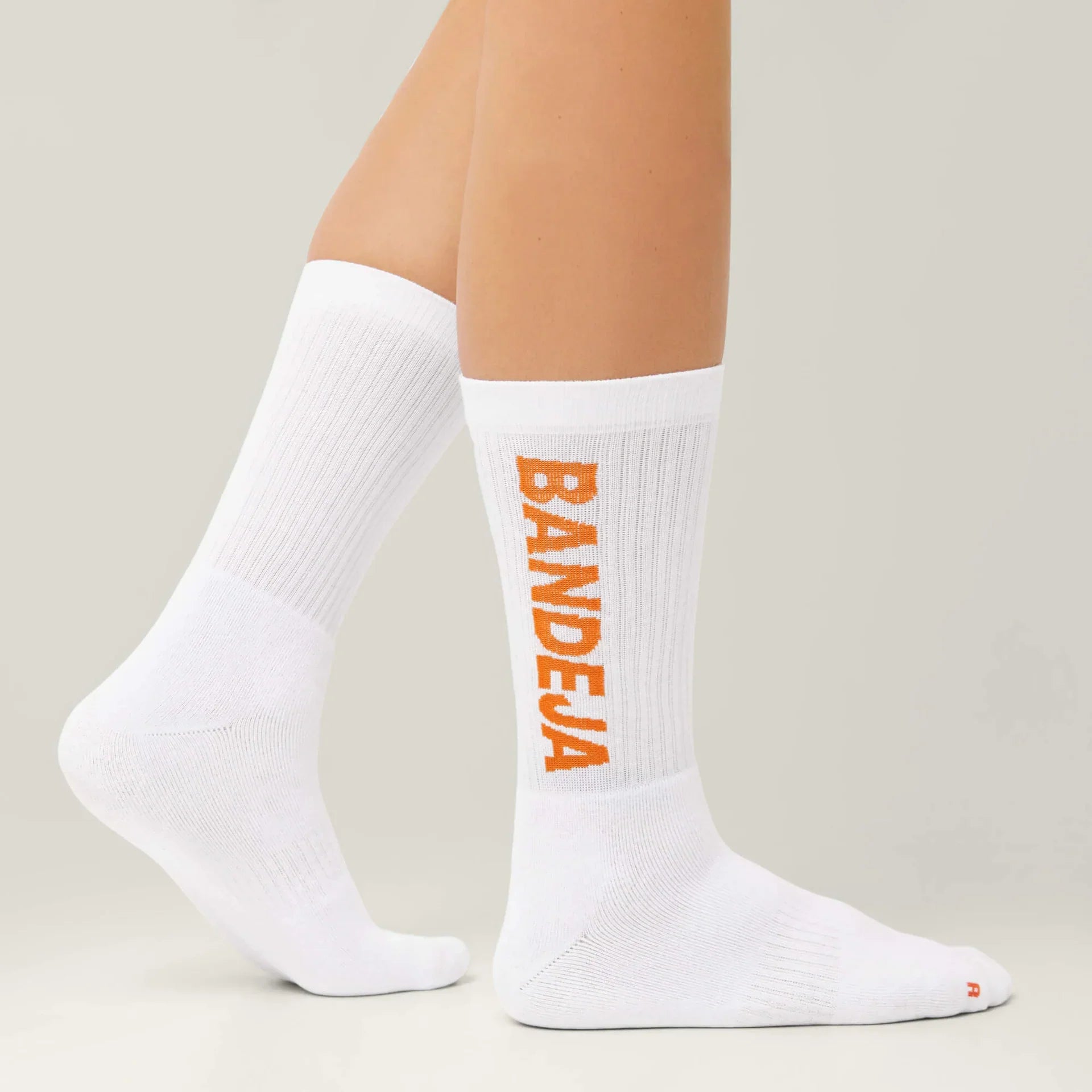 Cuera Bandeja Padel Strømper (2-Pak, Hvid/Orange)