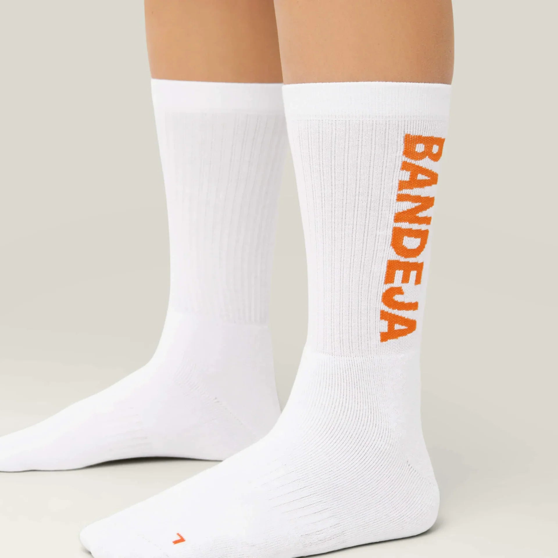 Cuera Bandeja Padel Strømper (2-Pak, Hvid/Orange)