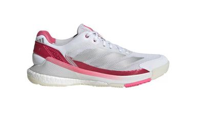 Adidas Crazyquick Padelskor (Cloud White/Silver Metallic/Lucid Pink)