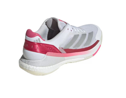 Adidas Crazyquick Padelskor (Cloud White/Silver Metallic/Lucid Pink)