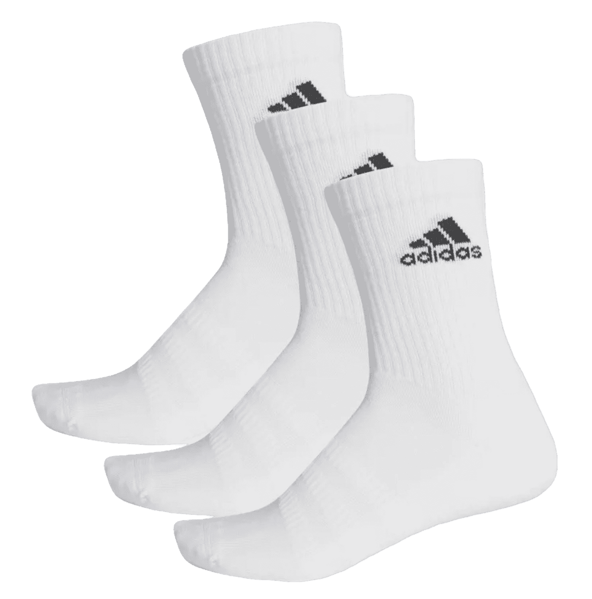 Adidas Cushioned Crew Strumpor (3-pack, White) - Mypadellife.se