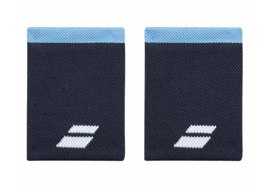 Babolat Logo Jumbo Wristbands (2-pack, Heritage Blue)