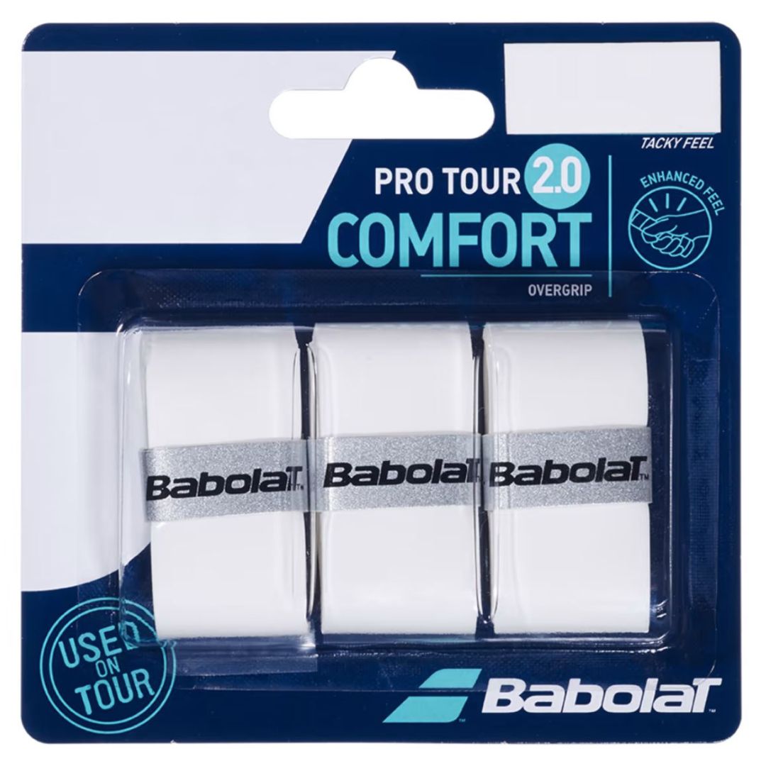 Babolat Pro Tour 2.0 Overgrip (3-pack, vit) padellife
