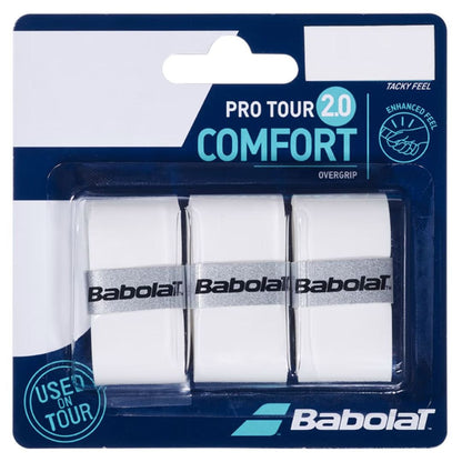 Babolat Pro Tour 2.0 Overgrip (3-pack, vit) padellife