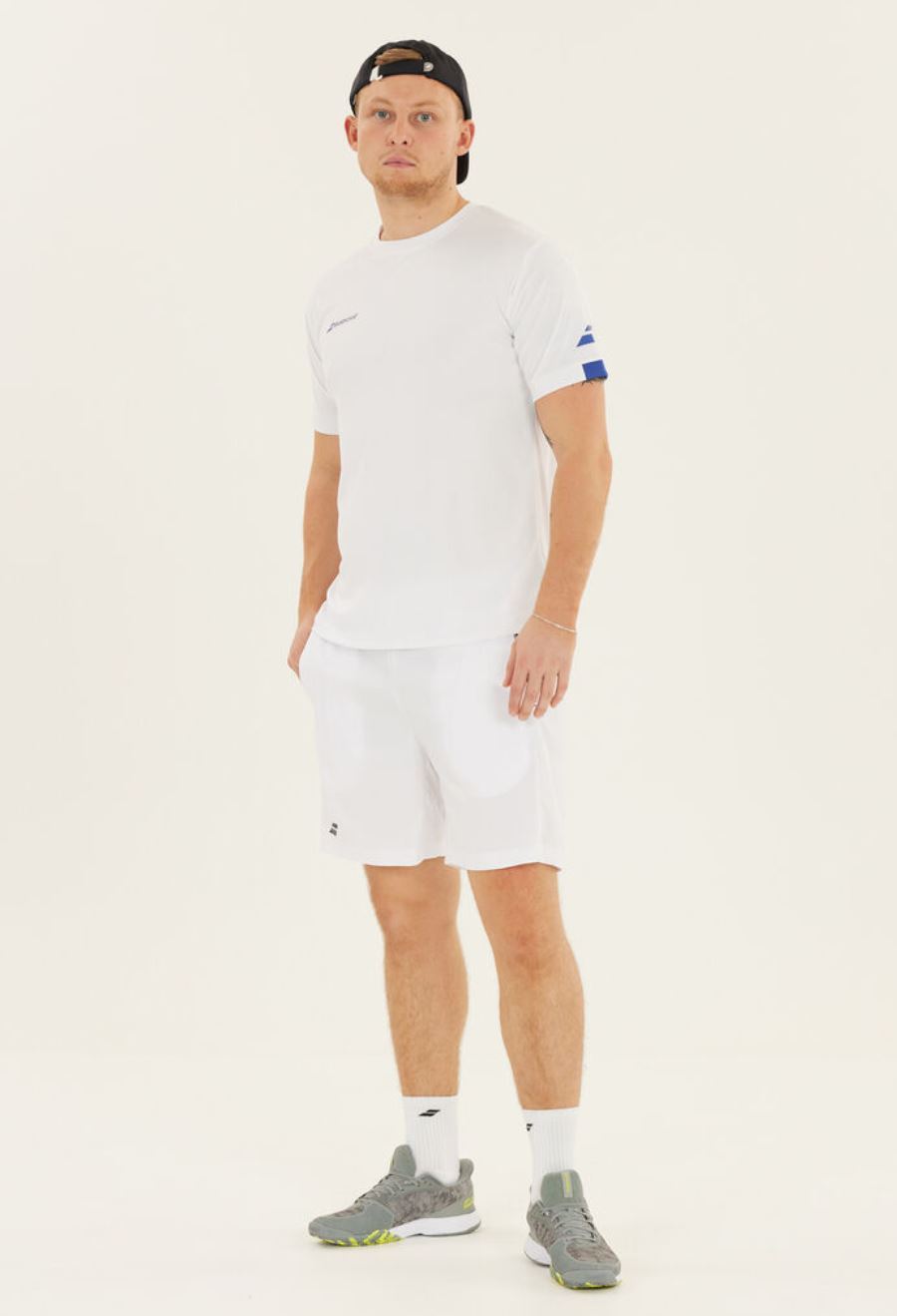 Babolat Play Crew Neck Tee (Herrar, Vit)