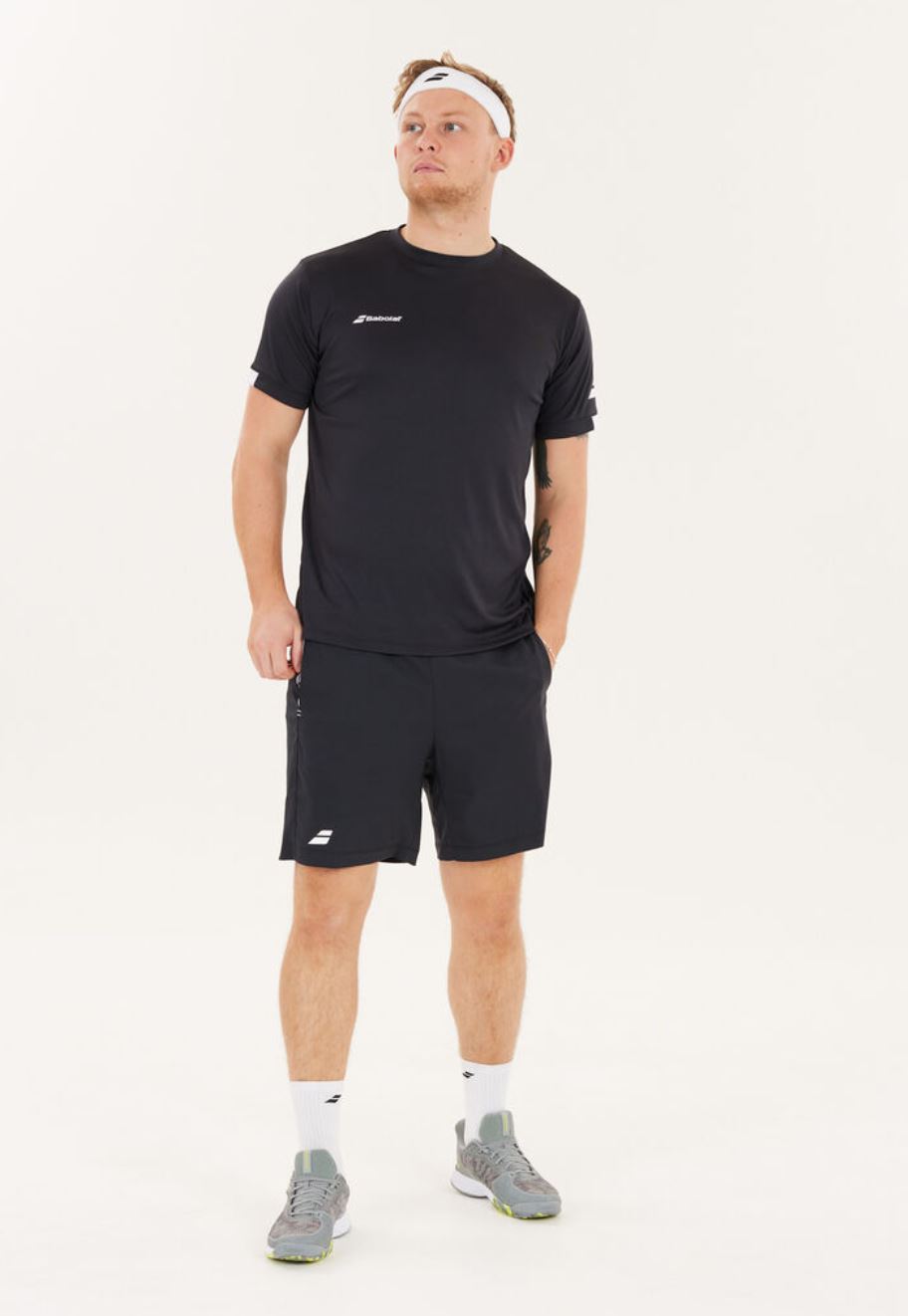 Babolat Play Crew Neck Tee (Herrar, Svart)