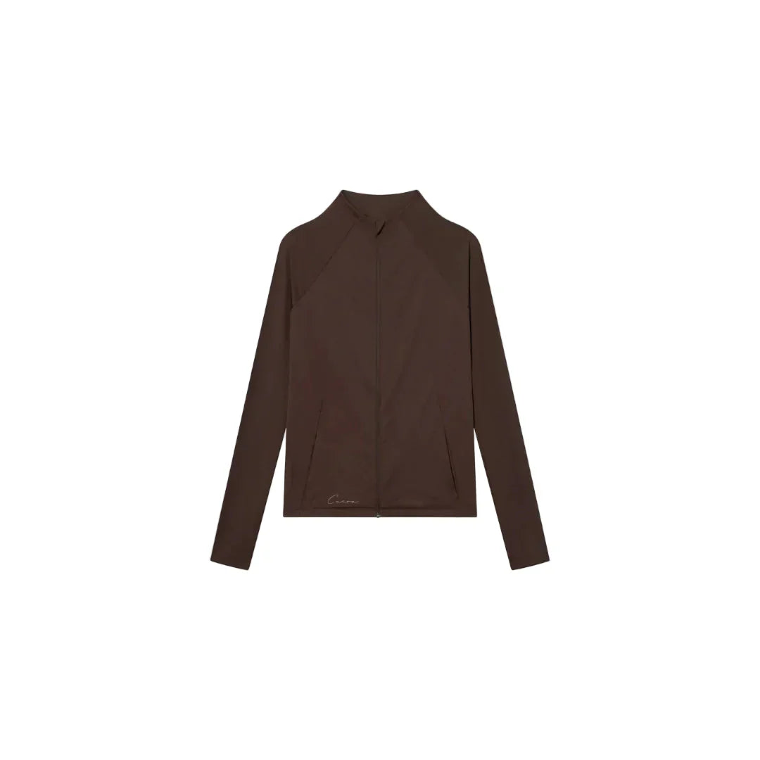 Cuera Active Zip Cardigan (Dark Brown)