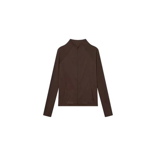 Cuera Active Zip Cardigan (Dark Brown)
