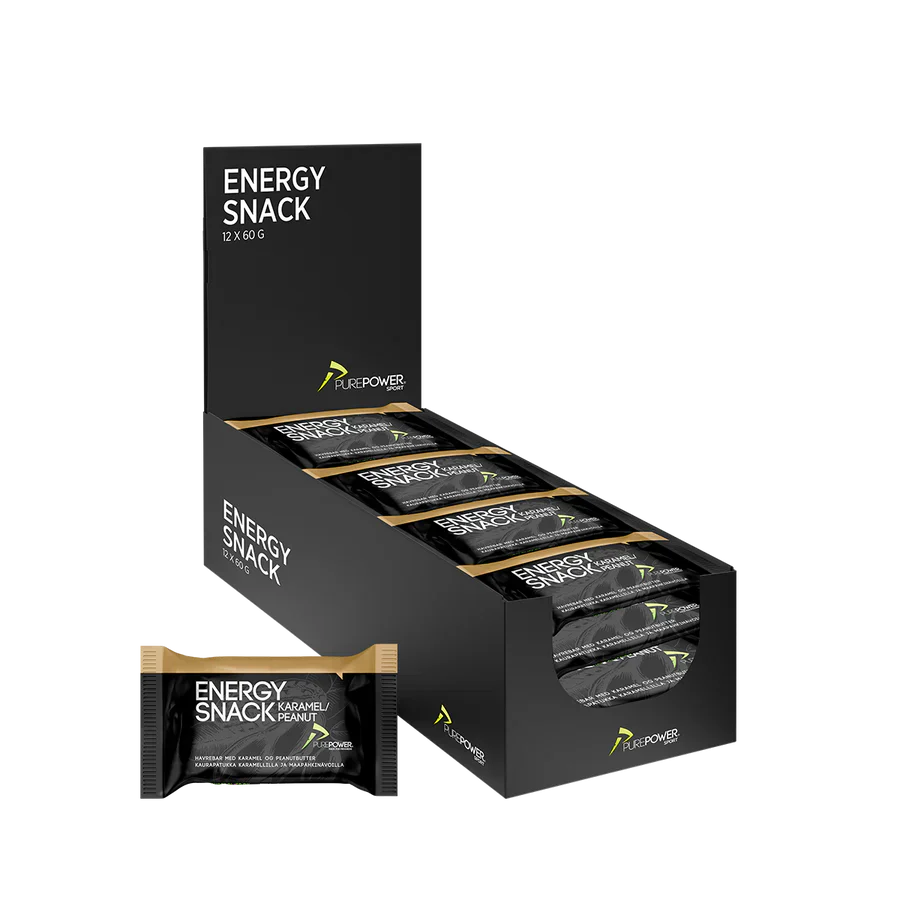 PurePower Energisnack Jordnöt/Karamell Smak (1 styck om 60 gram)