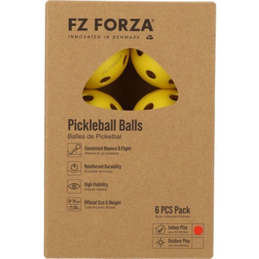 FZ Forza Indoor Pickleball Bollar (6-Pack) padellife