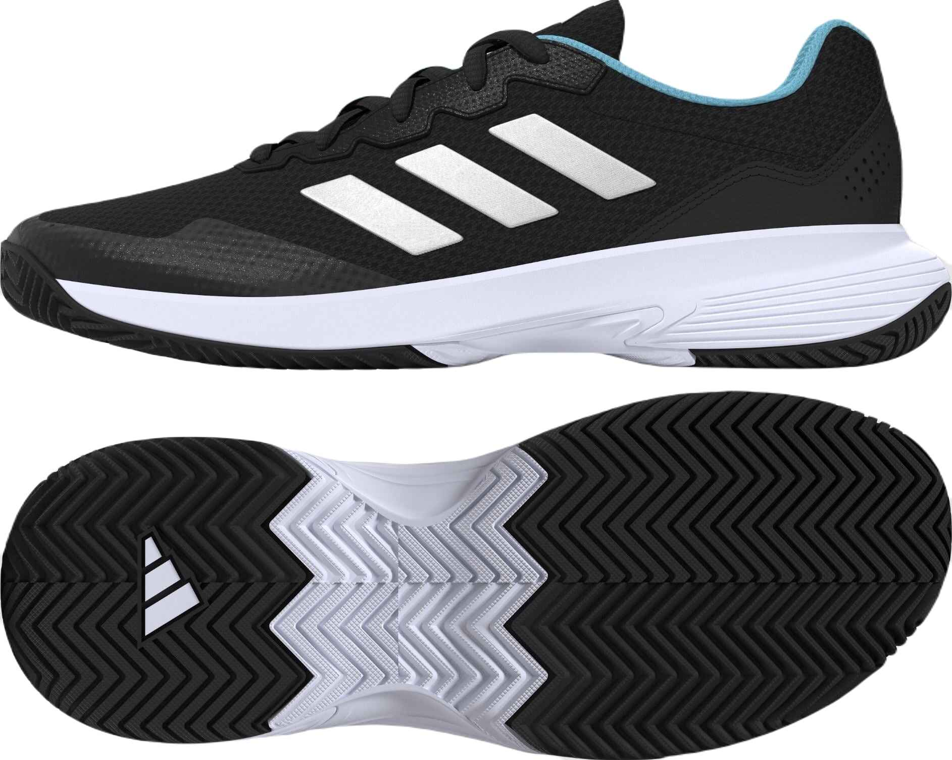 Adidas Gamecourt 2 AC (Dam, Sort/Turkos) Padelskor