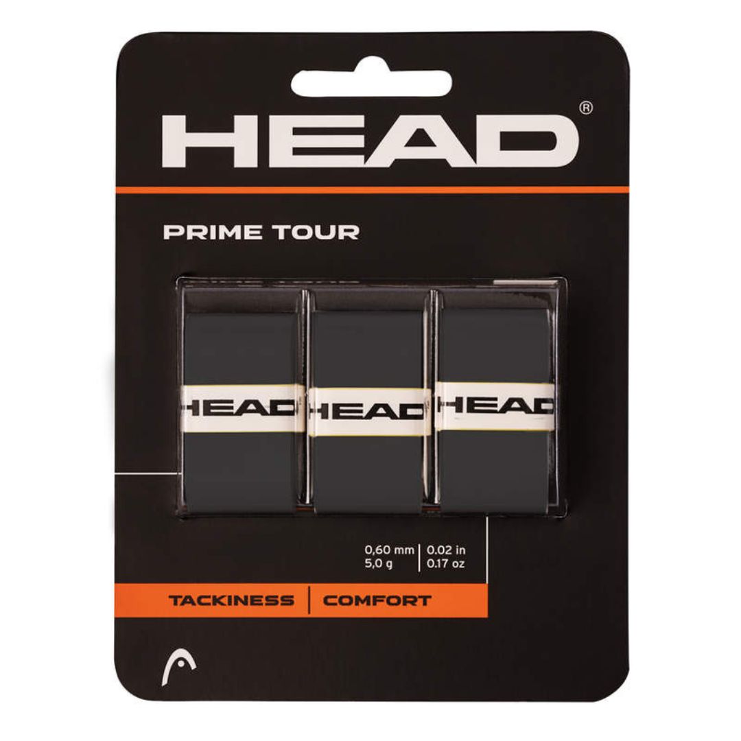 Head Prime Tour overgrip (3-pack, svart) padellife