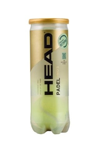 Head Padel Pro S (rör med 3 st) Padelbollar