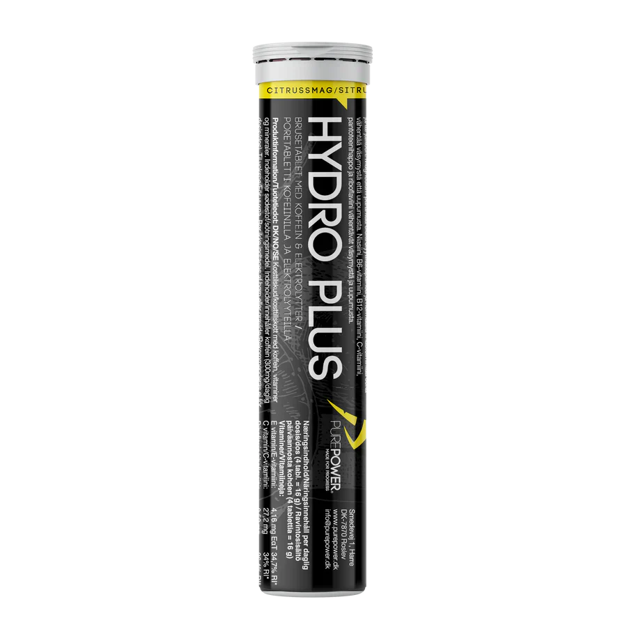 PurePower Hydrotabs Elektrolyter Citrus Smak (1 tub med 20 tabletter)