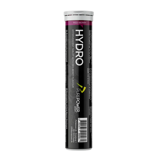 PurePower HydroTabs Elektrolyter – Smak av Röda Bär (1 rör med 20 tabletter)