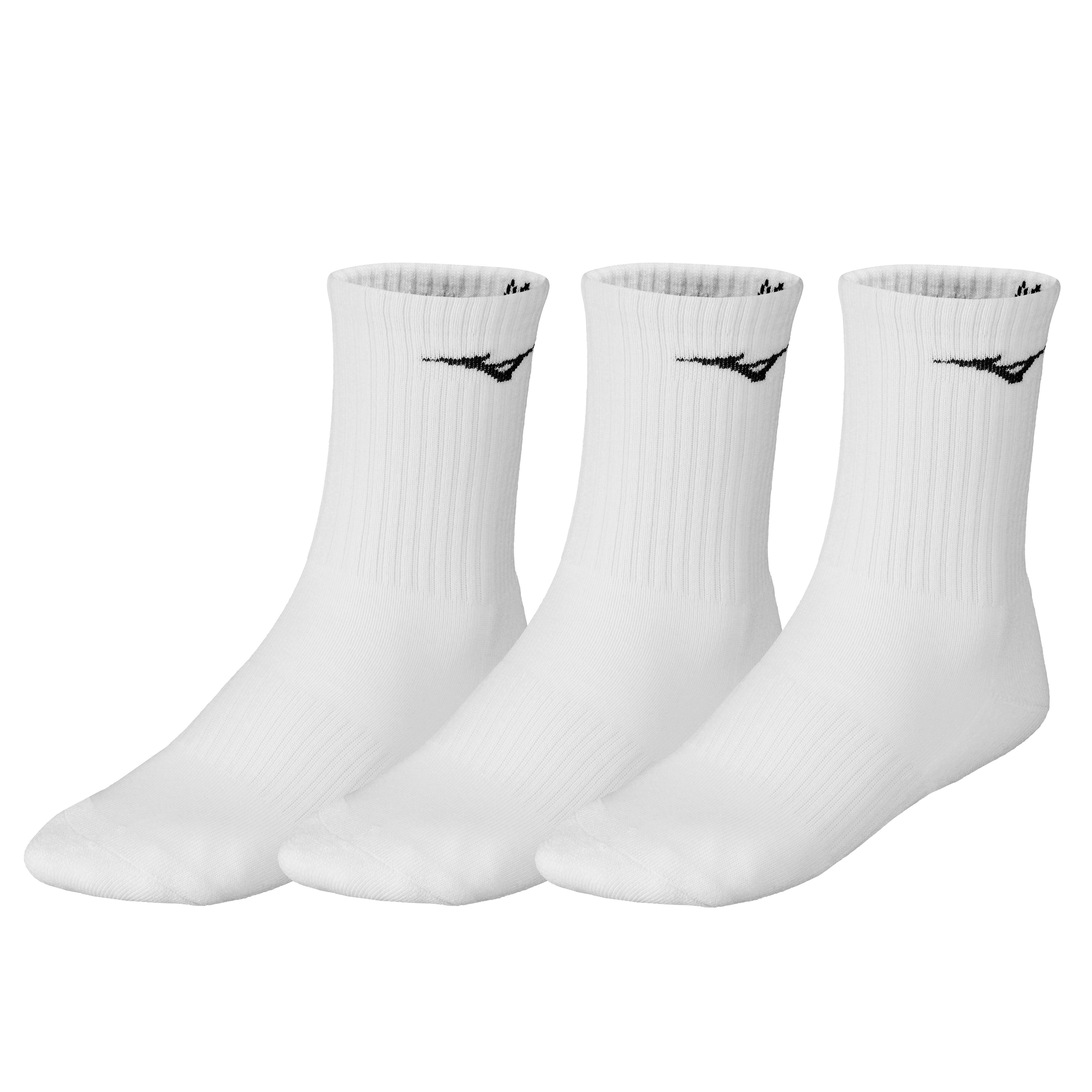 Mizuno Träningsstrumpor (3-Pack, Vit)