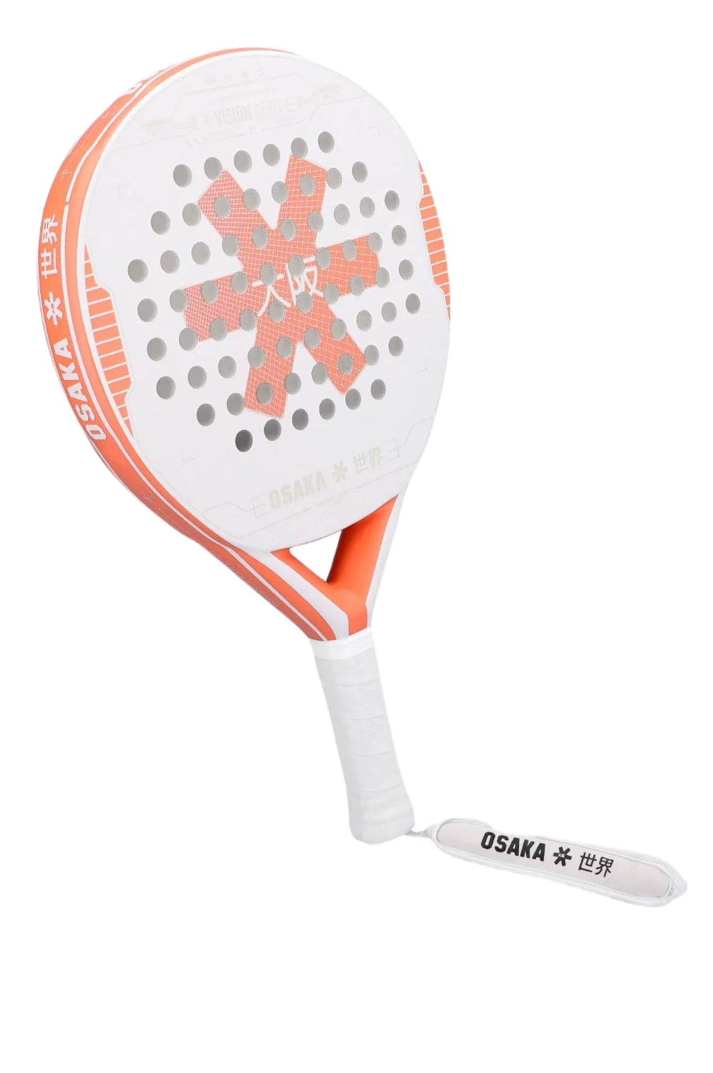 Osaka Vision Aero Control 2023 Padelrack (Vit/Persika)